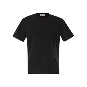 Premiata Men Cotton T-Shirt With Technical Detail And Logo